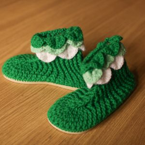 Bota pantufa verde